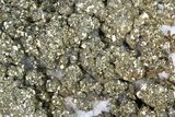 Pyrite On Calcite - El Hammam Mine, Morocco #80733-2